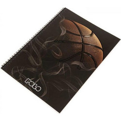 Polo Basket Σπιράλ Τετράδιο Ριγέ B5 60 Φύλλων 2 Θεμάτων Μαύρο 9-19-0018380