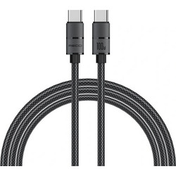 Recci RS08CC Braided USB-C to USB-C 100W 1.2m Black 6955482521533