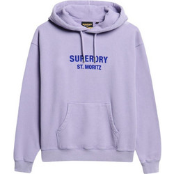 Superdry Sport Luxe Γυναικείο Αθλητικό Φούτερ με Κουκούλα Λιλά W2012167A-NBC