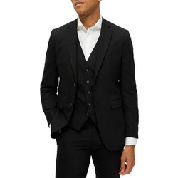 Selected Καλοκαιρινό Ανδρικό Blazer Υφασμάτινο με Στενή Εφαρμογή Μαύρο 16087868