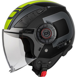 Axxis Metro S Duo B13 Matt Black Yellow Κράνος Μηχανής Jet 1200gr