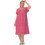 PNN Nightwear Midi Καλοκαιρινό Καθημερινό Φόρεμα Φούξια 0233-1037-2
