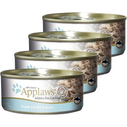 Applaws Adult with Tuna Fillet in Broth 4x70gr