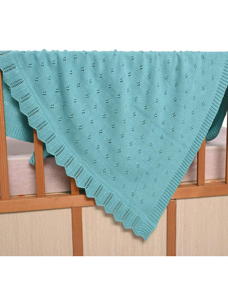 Liolios Home 2672 Bunny Κουβέρτα Αγκαλιάς Πλεκτή 80x100 Τιρκουάζ