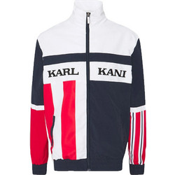 Karl Kani Ανδρικό Μπουφάν Bomber Λευκό Navy Μπλε KKMQ12153