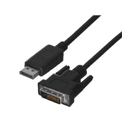 Lanberg Καλώδιο DisplayPort 1.2 to DVI Male 1m Black CA-DPDV-10CU-0010-BK