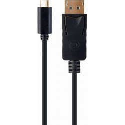 Gembird Καλώδιο DisplayPort to USB-C Male 2m Black 2MA-CM-DPM-01