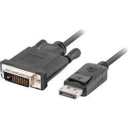 Lanberg Καλώδιο DisplayPort 1.2 to DVI Male 1.8m Black CA-DPDV-10CU-0018-BK