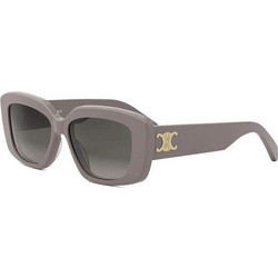 Celine CL40216U 45F Γυναικεία Γυαλιά Ηλίου Τετράγωνα Κοκάλινα Γκρι με Μαύρο Φακό