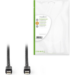Nedis Καλώδιο Mini DisplayPort 1.4 to Mini DisplayPort Male 2m Black CCGP37504BK20