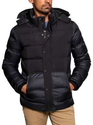 BENETO MARETTI Ανδρικό Μπουφάν Χειμωνιάτικο Puffer Μαύρο CR-JA-569