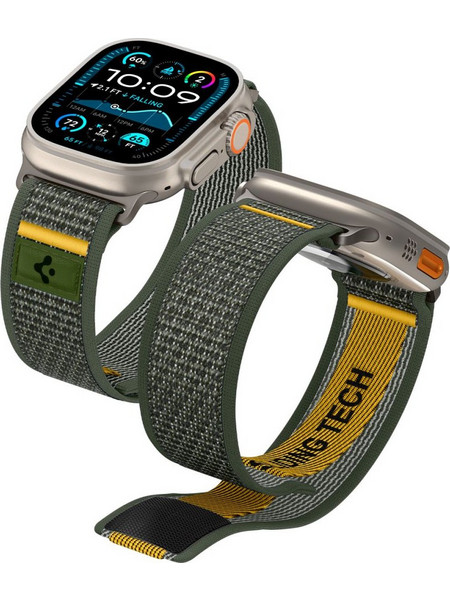 Spigen Athlex Air Λουράκι Υφασμάτινο Active Green (Apple Watch 44 / 45 / 46 / 49mm)
