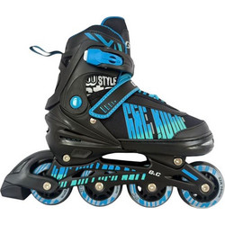 GC BW Inline Αυξομειούμενα Rollers Παιδικά Μαύρα Μπλε 10-00-004