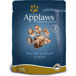 Applaws Adult Grain Free with Tuna & Sea Bream in Broth 4x70gr