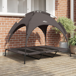 vidaXL Υπερυψωμένο Κρεβάτι Σκύλου Καφέ 122x93cm 42008172
