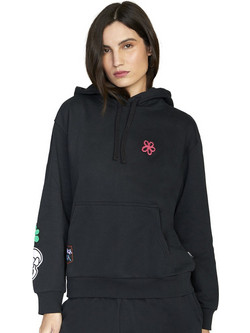 RVCA Oblow Γυναικείο Φούτερ με Κουκούλα & Τσέπες Μαύρο F3HORERVF2-4444