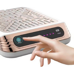 858-16 Απορροφητήρας Σκόνης Νυχιών 80W Χρυσός
