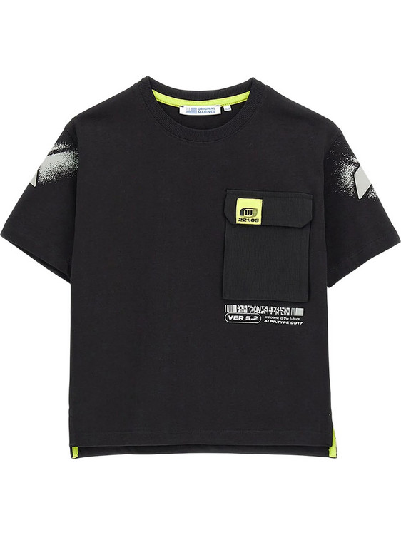 Original Marines Παιδικό T-Shirt Κοντομάνικο Μαύρο DFP4037YM 19-4008TCX