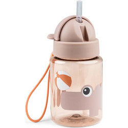 Done by Deer Playground Παιδικό Παγούρι Πλαστικό με Καλαμάκι Nude 280ml