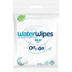 WaterWipes On The Go Μωρομάντηλα με Νερό Χωρίς Parabens 10τμχ