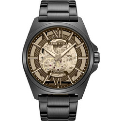 Kenneth Cole Ανδρικό Ρολόι Αυτόματο με Μαύρο Μεταλλικό Μπρασελέ KCWGY0065104