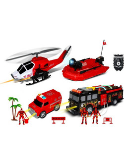 BW Fire & Rescue Σετ Πυροσβεστικής Διάσωσης Σετ Φιγούρες Δράσης για 3+ Ετών