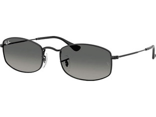 Ray-Ban RB3832 00271 Ανδρικά Γυαλιά Ηλίου Ορθογώνια Μεταλλικά Μαύρα με Μαύρο Φακό