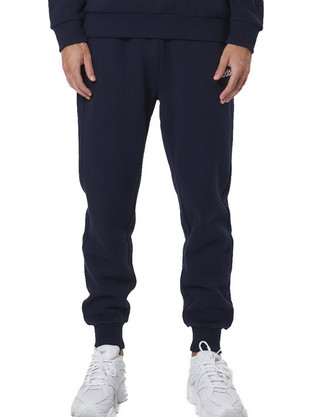 Body Action Ανδρικό Παντελόνι Φόρμας Fleece με Λάστιχο Navy Μπλε 023530-04B