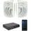 Adastra 2xBH4+A200 Bundle Παθητικά Ηχεία Τοίχου 30W Αδιάβροχα IP44 Λευκά (Ζεύγος)