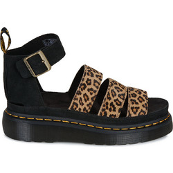 Dr. Martens Clarissa II Quad Γυναικεία Σανδάλια Suede Μαύρα Ταμπά 41794960