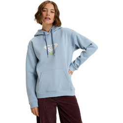 Roxy Surf Stoked Γυναικείο Φούτερ Oversized με Κουκούλα & Τσέπες Γαλάζιο ERJFT05020-BKJ0
