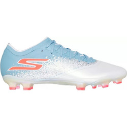 Skechers Razor Diamond 1.5 FG 252020-WTQP Ποδοσφαιρικά Παπούτσια με Τάπες και Καλτσάκι Λευκά Γαλάζια
