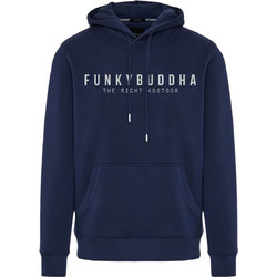 Funky Buddha Ανδρικό Φούτερ με Κουκούλα & Τσέπες Navy Μπλε FBM012-075-06