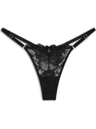 Emporio Armani Γυναικείο Sexy String με Δαντέλα Μαύρο EW000396AF10890-FC039