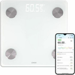 Livoo DOM528W Smart Ζυγαριά με Λιπομέτρηση & Bluetooth S71022982