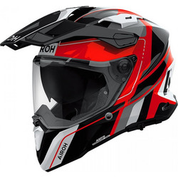 Airoh Commander 2 Skip Grey Gloss Red Black Κράνος Μηχανής On / Off 1440gr