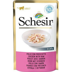 Schesir Adult with Chicken & Ham in Jelly 50gr