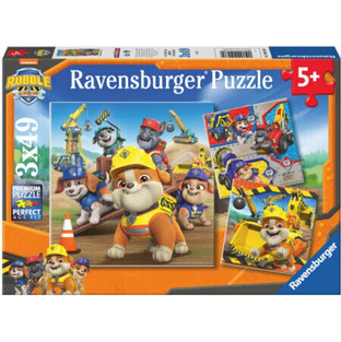 Παιδικό Puzzle Ravensburger Paw Patrol Rubble Crew 3x49 Κομμάτια