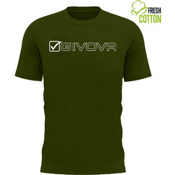Givova Ανδρικό Αθλητικό T-Shirt Χακί MA033-5103