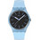Swatch Biosourced Ανδρικό Ρολόι με Γαλάζιο Καουτσούκ Λουράκι SO29L101