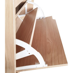 Bakaji Παπουτσοθήκη Ξύλινη Καφέ M63xΠ24xΥ150cm 02837838