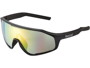 Bolle BS010005 Ανδρικά Γυαλιά Ηλίου Μάσκα Κοκάλινα Μαύρα με Κίτρινο Φακό
