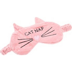 Cat Nap Μάσκα Ύπνου Πολυεστερική Ροζ Μαύρη