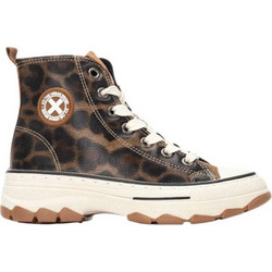Xti Παιδικά Sneakers Μποτάκια Μαύρα Καφέ 151321