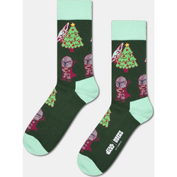 Happy Socks Star Wars TM The Mandalorian Xmas Tree Χριστουγεννιάτικες Βαμβακερές Γυναικείες Κάλτσες Κυπαρισσί P005347