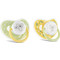Lorelli Πιπίλες Σιλικόνης 6m+ Yellow Green 2τμχ