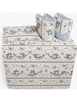Beboulino Sleeping Bear Hammock Σετ Κούνιας White 6τμχ