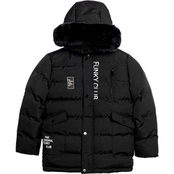 Funky Παιδικό Μπουφάν Χειμωνιάτικο Puffer Αντιανεμικό Μαύρο 226-118106-2