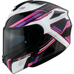 Spyder Rover Black Purple Κράνος Μηχανής Flip-Up