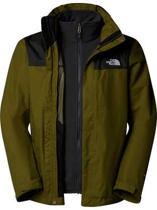 The North Face Evolve II Triclimate Αθλητικό Ανδρικό Μπουφάν Χειμωνιάτικο Softshell Αδιάβροχο Αντιανεμικό Χακί NF00CG55-WOG